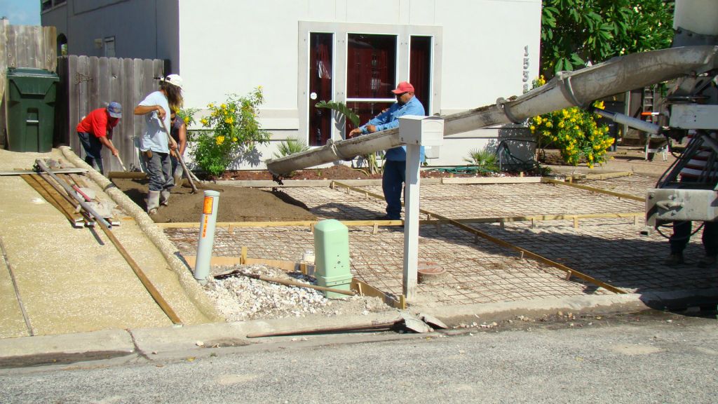 COMPLETED CONCRETE DRIVE